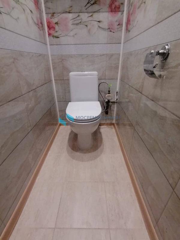 Ремонт туалета ПВХ панелями